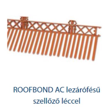 ROOFBOND AC lezárófésű szellőző léccel